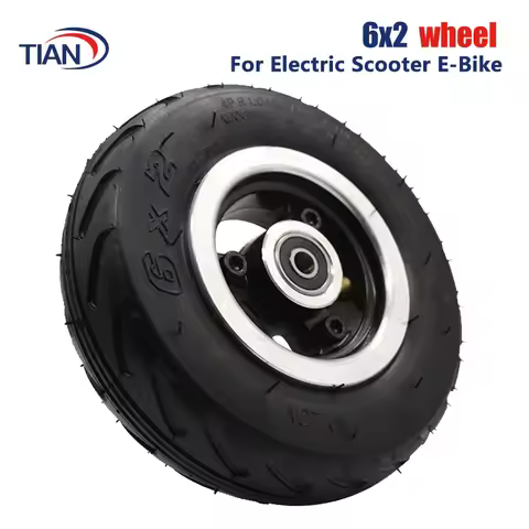 6X2 Inflation Tire Wheel Use 6" Tire Alloy Hub 160mm Pneumatic Tyre Electric Scooter F0 Pneumatic Wh