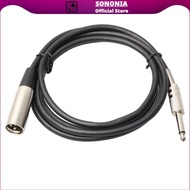 [SONONIA] 3Pin XLR Male to 6.35mm 1/4inch TRS   Male Microphone Cable Adapter 10ft 6ft