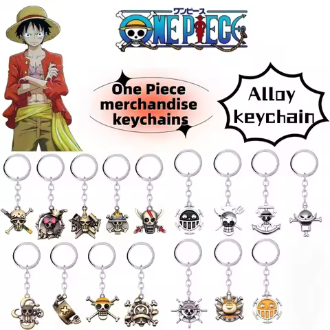 One Piece anime merchandise Ace personality keychain pendant, Whitebeard charm, Zoro pendant, Luffy 