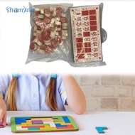 [Shamjina] Wooden Bingo Set, Bingo Board Game, Classic Bingo Cards, Fun Russian Lottery