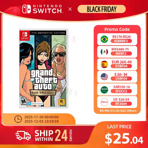 Grand Theft Auto The Trilogy The Definitive Edition GTA - Nintendo Switch Game Deals Adventure Genre