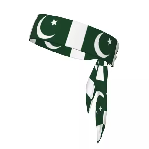 Pakistan Flag Sweatband Bandanas Hairband Head Tie Sports Headband Hair Accessories