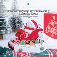 Creative Snowman Calendar Desk Planner 3D Paper Sculpture