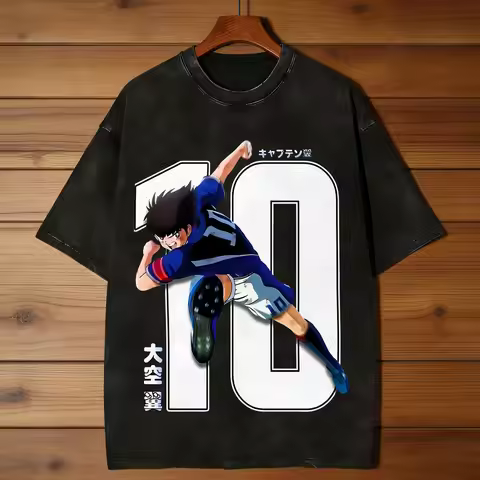 TSUBASA OZORA CAPTAIN TSUBASA T Shirts Men Cotton Fashion for Male T-Shirts Crew Neck Tee Shirt Shor