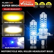Headlight Bulb T19/H4 led light for Motorcycl  Universal With Blue Parklight