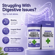 Premium TriHealth Advance Probiotic 30 Capsules | Digestive & Gut Health Support
