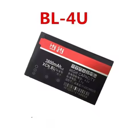 3800mah bl-4u for Nokia 8800 Arte 206 3120 5250 5330 5530 C5-03 E66 E75 bl 4u 1000mAh rechargeable h