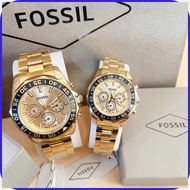 Fossil^i)stainlessfM_steel+tF@nE@fashion,m[watch+f@for+B@men+u@women couple watch water proof  Non