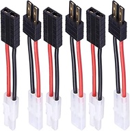 YLP 3 Pairs Compatible with TRX to Tamiya Male Female Connector Adapter Cable 14awg 5cm 1.96in for N