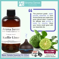 Aroma Sense Kaffir Lime Scent Water Soluble Essential Oil (250ml) - Fresh & Long Lasting Fragrance