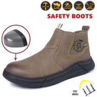 High-quality Waterproof Safety Shoes Safety Boots Steel Toe Cap Martin Boots Combat Boots Rubber Sole Protective Shoes Spark-Proof Anti-Scalding Welder Shoes Construction Shoes Ant
