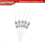 100PCS 3.6x10mm Glass Fuse with Leads Axial Leaded Fuse Tube for PCB Circuit Board Electronics Prote