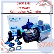 GINGA GA 107 GA107 Pompa Air Celup Kolam IKAN Aquarium GA107 water pump