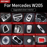 Silver interior For Mercedes w205 amg coupe amg c205 2 doors c260 c300 c200 mercedes c class accesso