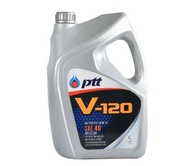 น้ำมันเครื่อง ปตท PTT V120 SAE40 เกรดรวมเบนซินและดีเซล (5L) (404107) (สินค้าได้รับตามรูปที่แสดง)