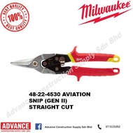 🍒milwaukee🍒 spanar box tool set Milwaukee Handtools Hand Tools and Accessories 48-22-4530 AVIATION SNIP (GEN II) STRAI
