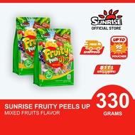 Sunrise Fruity Peels Up Peelable Candy Fruit Pudding Chewy Bonbon Candies Mixed Fruit Flavored B1T1
