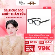 [Vo Ha Linh x July Eyeglasses] Trendy Y2K style oval women's eyeglass frames - July ZIN Eyeglasses 2