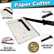 QUAFF Metal Base Paper Cutter Metal Base A4 | A3 | B4 | A5 Size Duty Guillotine Manual Trimmer
