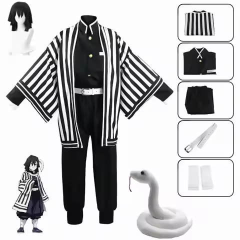 New Iguro Obanai Cosplay Anime Demon Slayer Kimetsu No Yaiba Iguro Obanai Haori Kimono Cosplay Costu