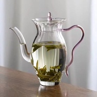 [Promosi Panas] Teko Teh Narcissus Gaya Cina, Kaca Borosilikat Tinggi Tahan Panas, Teko Teh Bionik, 
