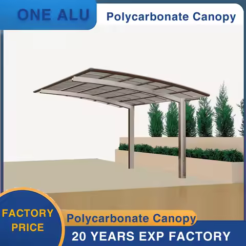 Polycarbonate awning canopy with Aluminum Alloy Frame Polycarbonate Sheet Roofing Garages&canopies S