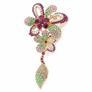 OZEL Oriental Flower Brooch B400