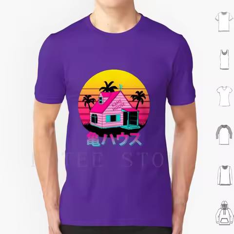 The Kame House-Japanese Retro T Shirt Cotton Men DIY Print Aesthetic Sasuke Obito Hokage Mitsuki Kak