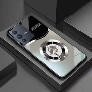 Case for VIVO V23 5G, V23E 5G Tempered glass back, high quality Pattern