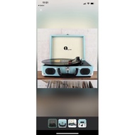 1byone Belt Driven Suitcase Turntable With Built-In Speakers