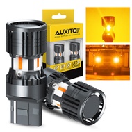 AUXITO 2Pcs 7440 7444 7441 Led Turn Signal Light Bulbs Canbus Error Free W21W Wy21W Lamp Amber Yello
