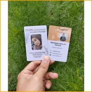 Id Card Satuan Custom / bikin kartu nama bahan pvc