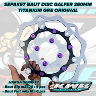 Galfer Titanium Disc Bolt Package original Galfer Titanium Disc Bolt gr5