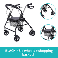 Elderly Cart Elderly Shopping Cart Mobility Scooter Portable Shopping Cart Folding Seat Can Sit To A