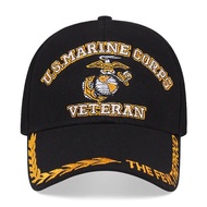 Fashion U.S. Marine Corps Veteran the few the proud Hats Letter Embroidered Caps Proudly Marine USMC