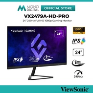 VIEWSONIC 24” VX2479A-HD-PRO @240HZ / 27" VX2779-HD-PRO @180HZ LED FULL HD IPS PANEL GAMING LCD MONI