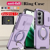 Casing For Redmi 15 C 15C Redmi15 C Redmi15C 2025 Shockproof Phone Case Armor Ring Bracket Stent Pus