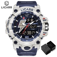 PROMO | LICARR JAM TANGAN PRIA OLAHRAGA ANALOG-DIGITAL FASHION TAHAN AIR SANTAI KUARSA JAM TANGAN CO
