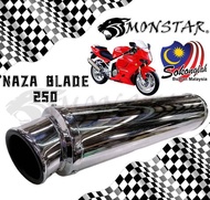 Custom Muffler Box EJM Racing EPOWER Std Exhaust Pipe Ekzos blade250 exzos tabung blade250r Blade 25