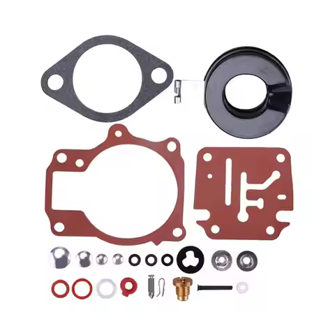 Carburetor Carb Float Rebuild Repair Kit Fit for Johnson Evinrude Outboard 18HP 20HP 25HP 28HP 30HP 