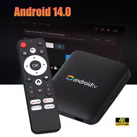 TV Box H96 MAX S905L3 Android 14.0 BT Remote Control 4K Quad Core Media Player Home Smart Set Top TV