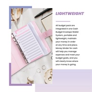 A6 Money Budget Ring BinderCash Stuffing Budget Wallet Planner Binder with Cash Envelope Money Folde