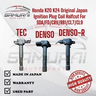 Honda K20 K24 Original DENSO & DENSO R & TEC Japan Ignition Plug Coil Halfcut For SDA/FD/CRV/RB1/CL7