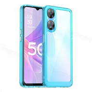 Jingsanc Ốp cứng cho OPPO A98 5G/A78 5G/A58 5g Ốp Ốp điện thoại vỏ hỗn hợp trong suốt chống sốc cạnh
