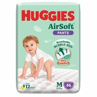 HUGGIES AirSoft Pants & Tape - M/L/XL/XXL, Breathable, Leakproof, Overnight Absorbency