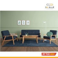 Jo ELLE – Haley Sofa Living Set (1+2+3 Seater + Coffee Table) / Coffee Table + Sofa / Meja Kopi Set 