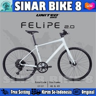 Sepeda Hybrid Gravel UNITED FELIPE 2.0 Alloy 700C 11 Speed Shimano