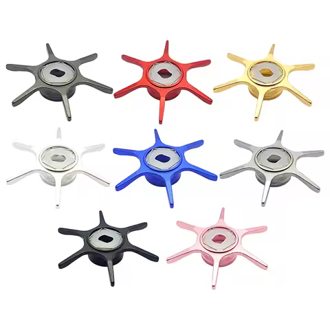Six Star Release Spanner 60mm Aluminum Alloy Star Drag Baitcast Reel Unload Wrench FOR METANIUM FOR 