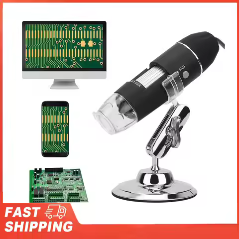 Handheld Microscope X4 1600X LED Microscope Digital Microscope Camera HD Handheld Microscope with Br