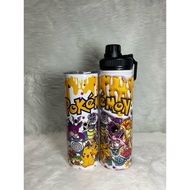Pokemon Tumbler, 650ml Stainless Steel Tumbler